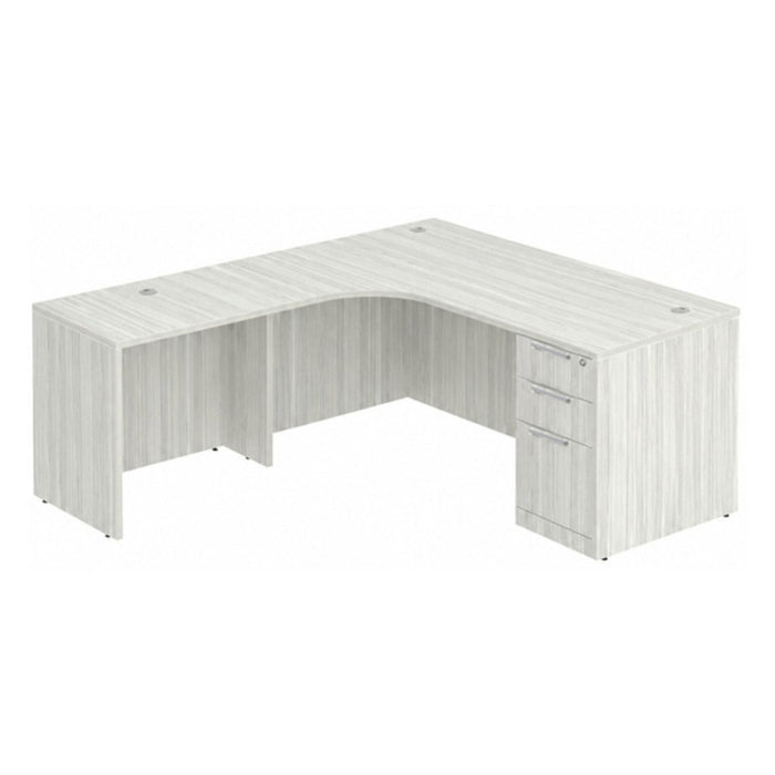 71x66"x30"D radius Lshape left return,BBF ped SLB