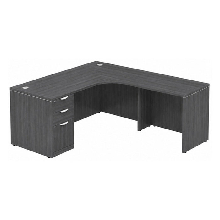 71x66"x30"D radius Lshape right return,BBF ped CGR