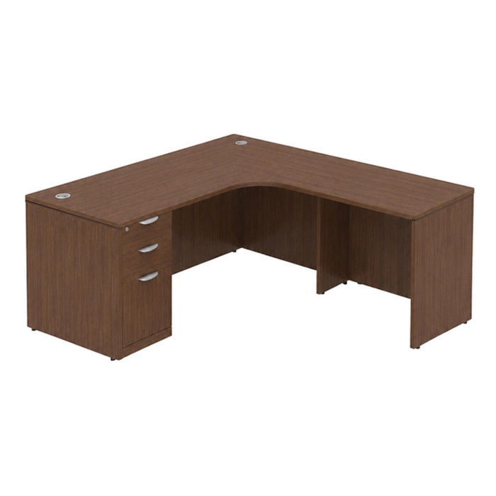 71x66"x30"D radius Lshape right return,BBF ped MWN