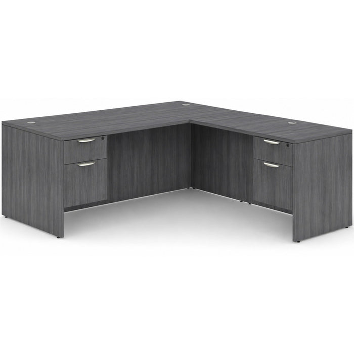 Classic 30x60"double BF ped desk w/47"return CG