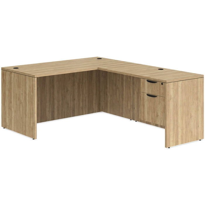 Classic 30x66"single BF ped desk w/47"return Aspen