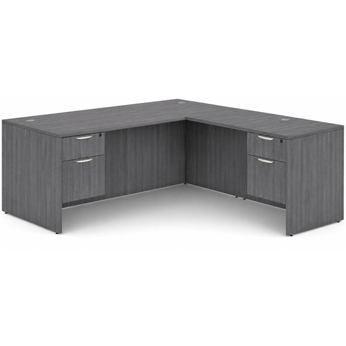 Classic 30x66"double BF ped desk w/47"return CG