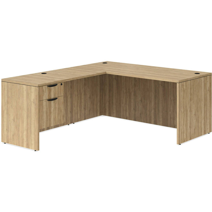 Classic 30x71"single BF ped desk w/47"return Aspen