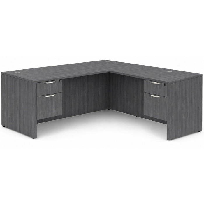 Classic 30x71"double BF ped desk w/47"return CG