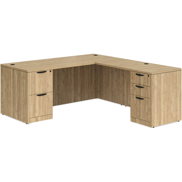 Classic 30x71" BBF/FF ped desk w/47"return Aspen