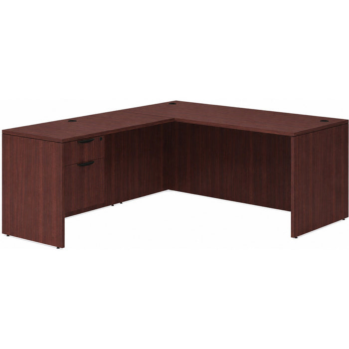 Classic 36x71"single BF ped desk w/47"return MAH