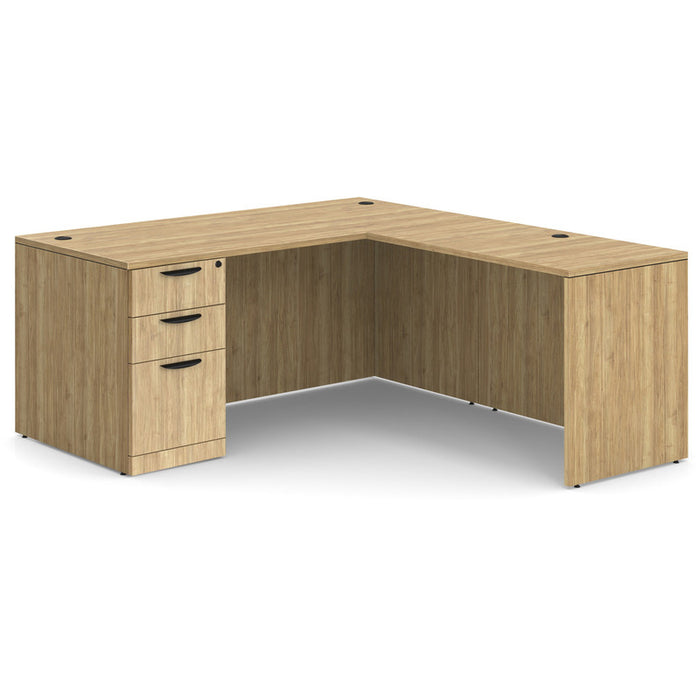 Classic 3671 single BBF ped desk w/47"return Aspen