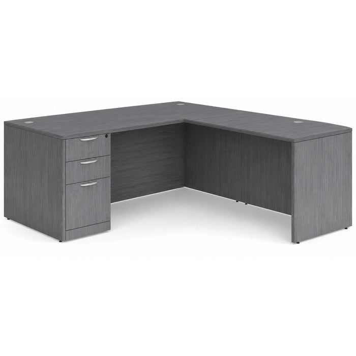 Classic 3671 single BBF ped desk w/47"return CG