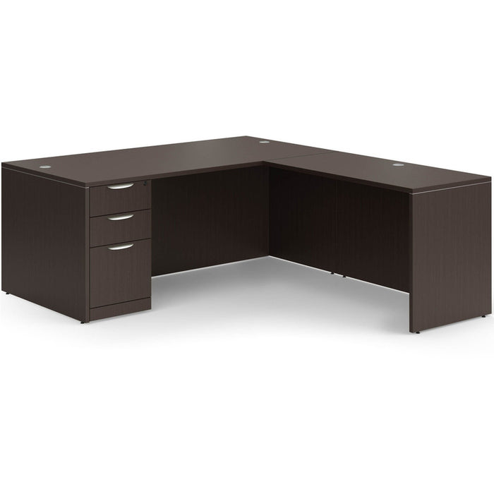 Classic 3671 single BBF ped desk w/47"return ESP
