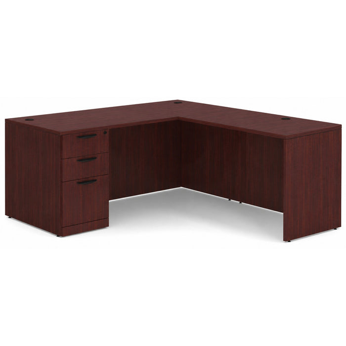 Classic 3671 single BBF ped desk w/47"return MAH