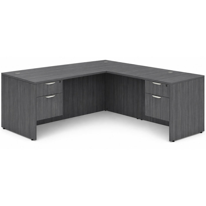 Classic 36x71"double BF ped desk w/47"return CG