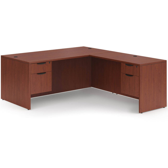 Classic 36x71"double BF ped desk &47"return Cherry