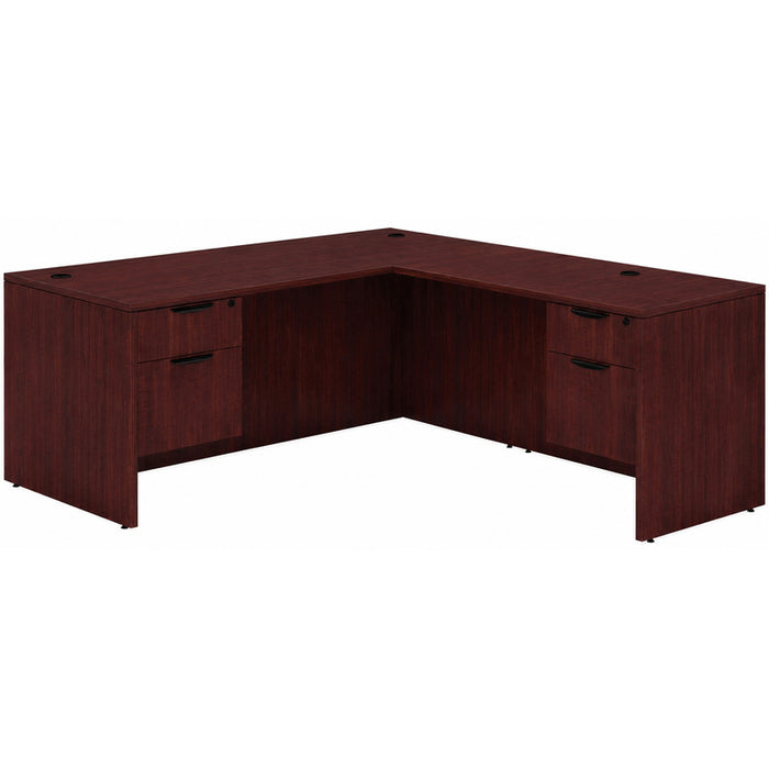 Classic 36x71"double BF ped desk w/47"return MAH