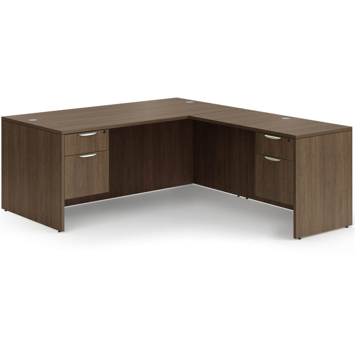Classic 36x71"double BF ped desk w/47"return MWN