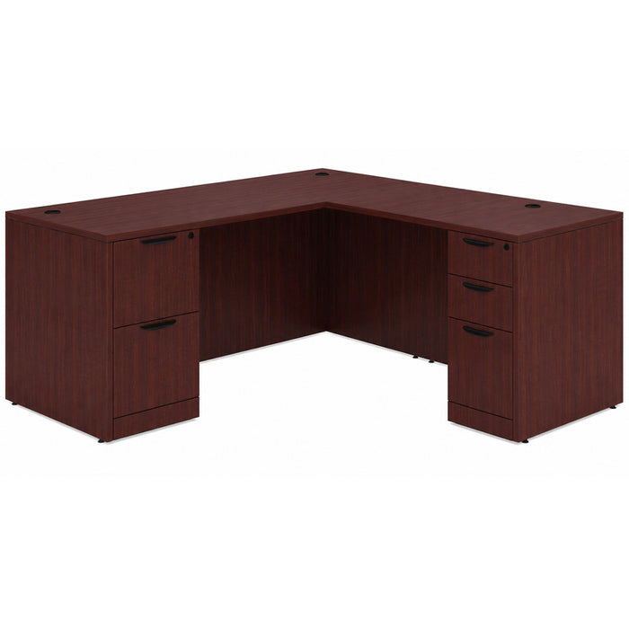 Classic 36x71" BBF/FF ped desk w/47"return MAH
