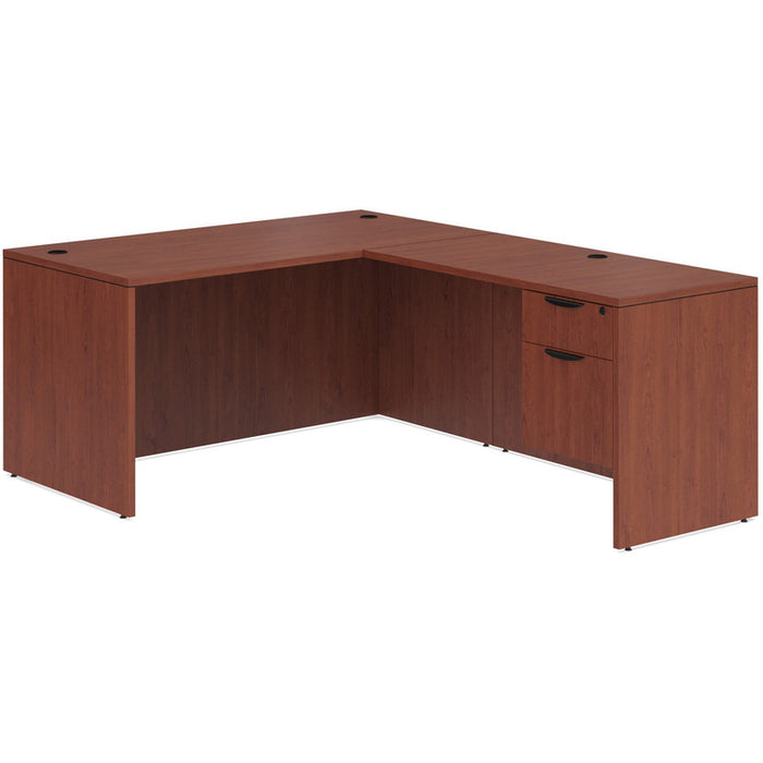 Classic 30x60"single BF ped desk &42"return Cherry