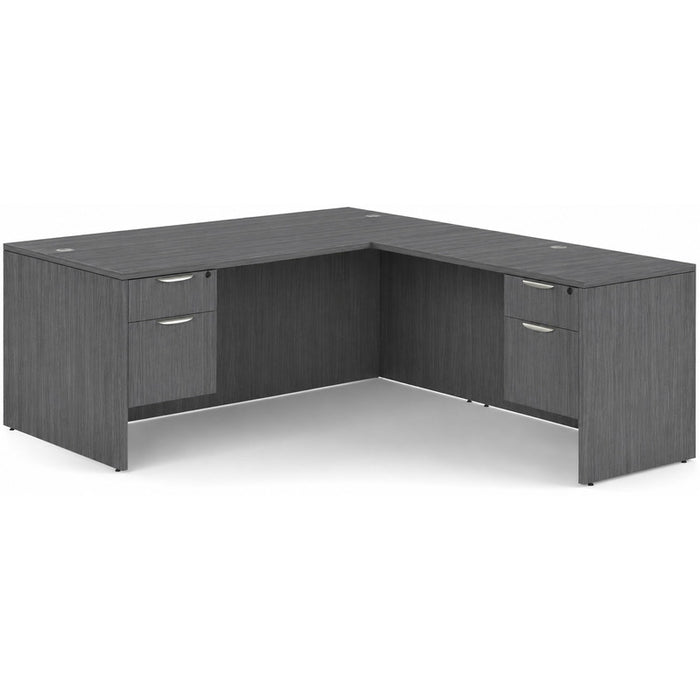 Classic 30x60"double BF ped desk w/42"return CG