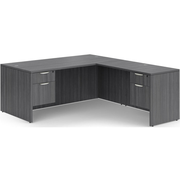 Classic 30x60"double BF ped desk w/42"return NPG