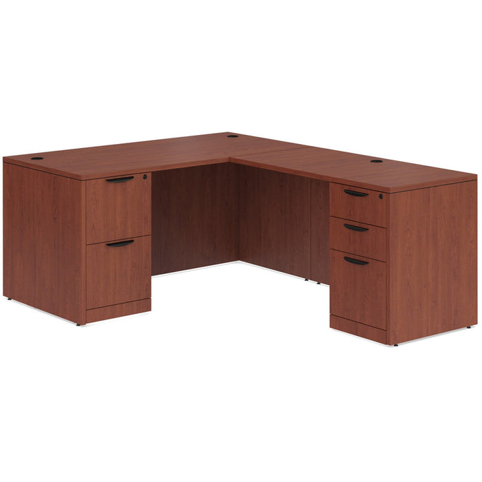 Classic 30x60" BBF/FF ped desk &42"return Cherry