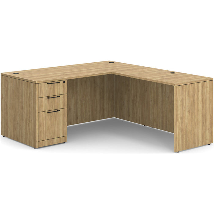 Classic 3066 single BBF ped desk w/42"return Aspen
