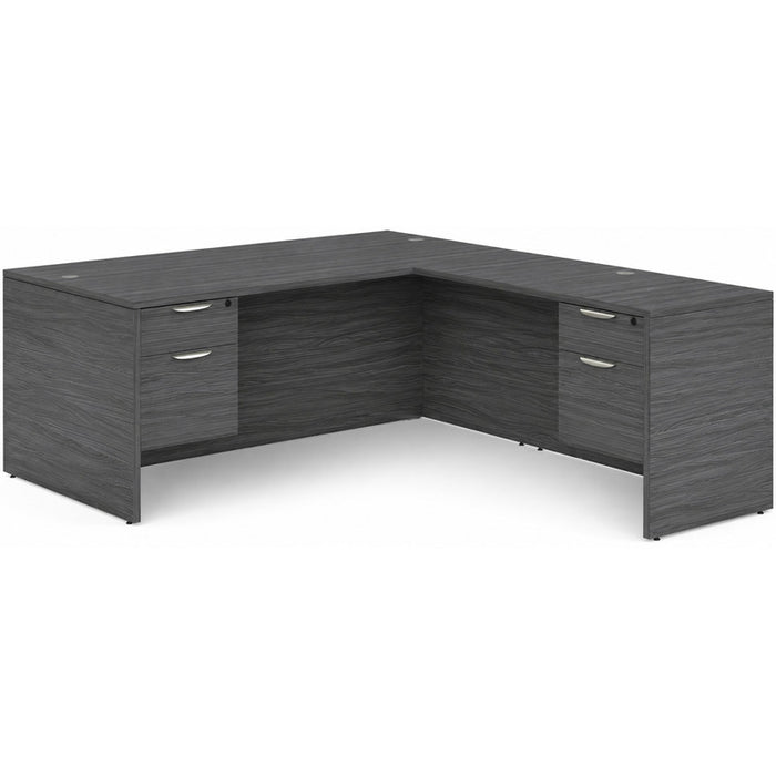 Classic 30x66"double BF ped desk w/42"return CG