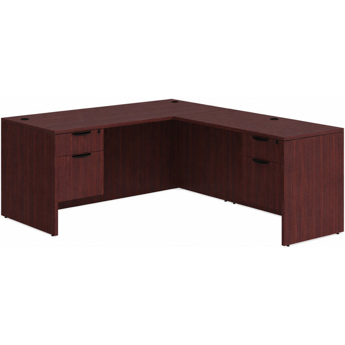 Classic 30x66"double BF ped desk w/42"return MAH