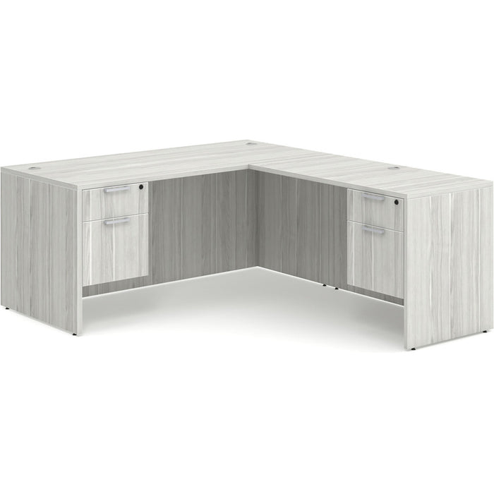 Classic 30x66"double BF ped desk w/42"return SLB
