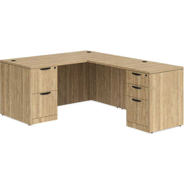 Classic 30x66" BBF/FF ped desk w/42"return Aspen