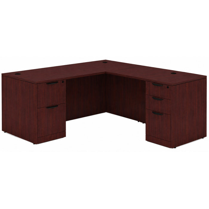 Classic 30x66" BBF/FF ped desk w/42"return MAH