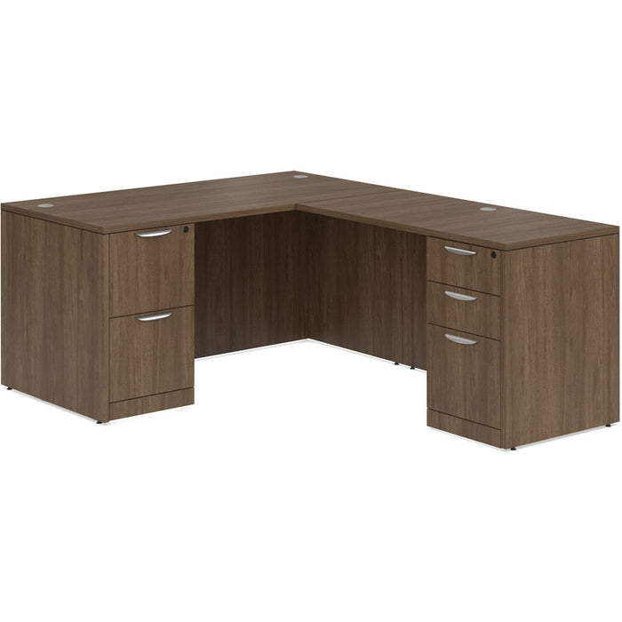 Classic 30x66" BBF/FF ped desk w/42"return MWN
