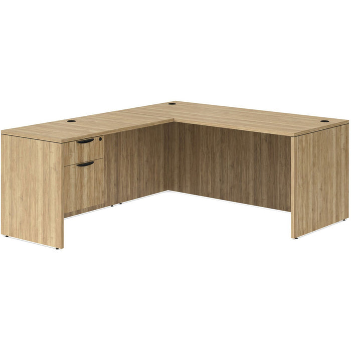Classic 30x71"single BF ped desk w/42"return Aspen