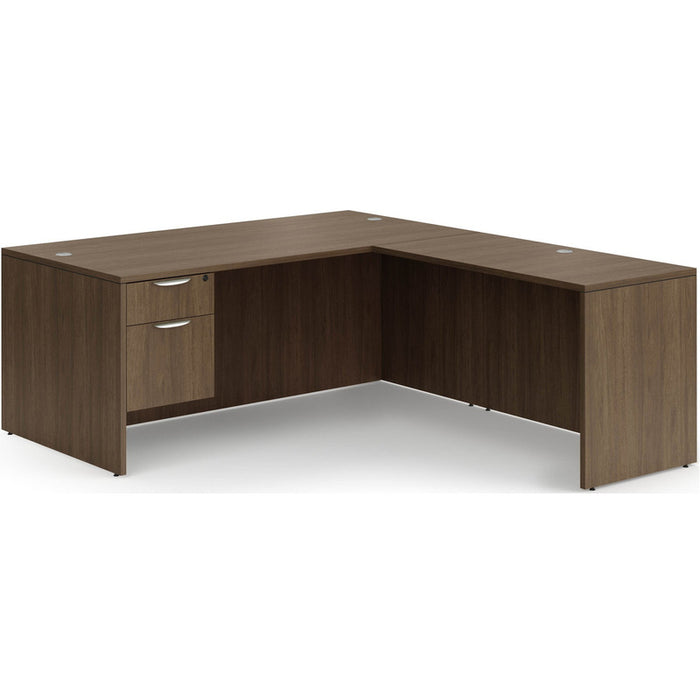 Classic 30x71"single BF ped desk w/42"return MWN