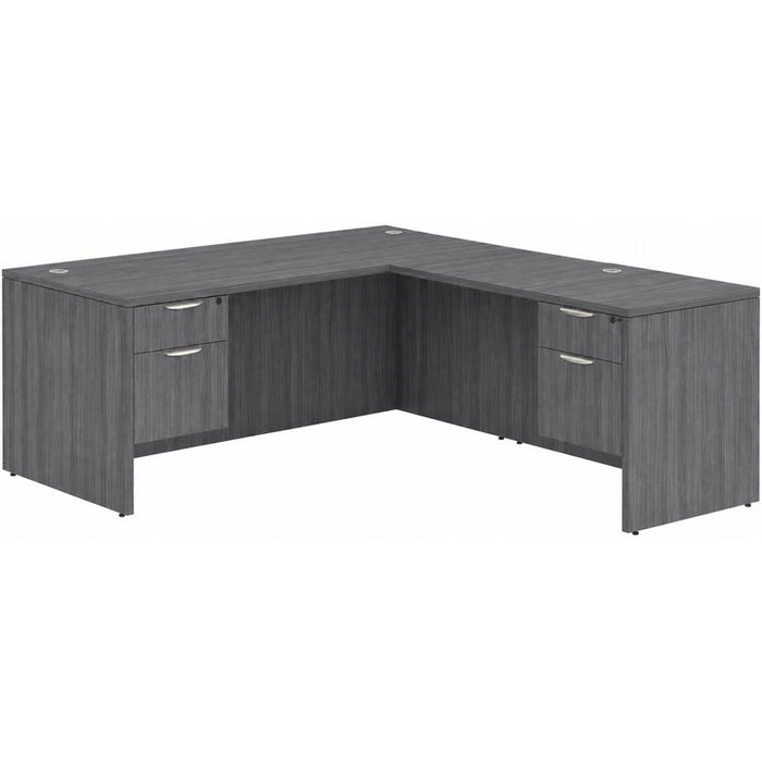 Classic 36x71"double BF ped desk w/42"return CG
