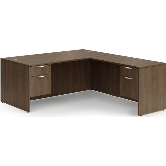 Classic 36x71"double BF ped desk w/42"return MWN