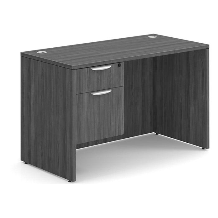 Classic 24x48" single BF Ped desk CG