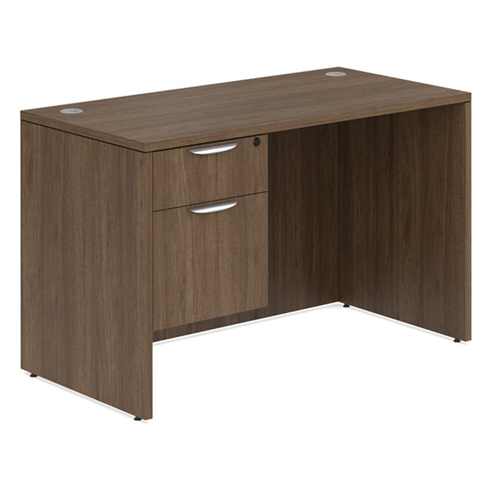 Classic 24x48" single BF Ped desk MWN