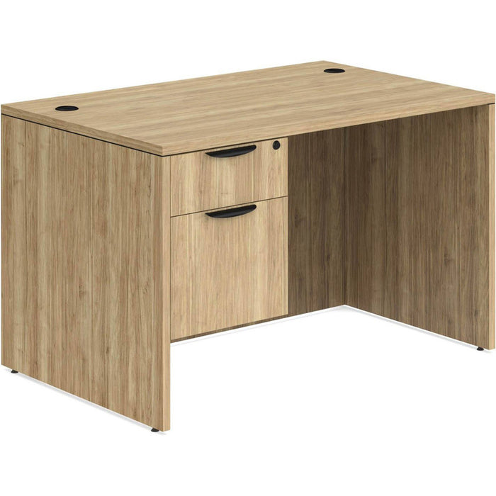 Classic 30x48" single BF Ped desk Aspen