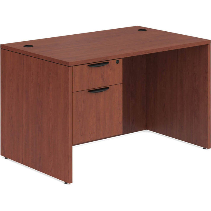 Classic 30x48" single BF ped desk Cherry