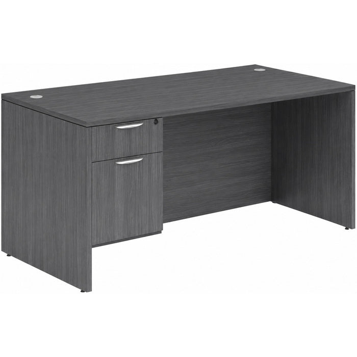 Classic 30x66" single BF Ped desk CG