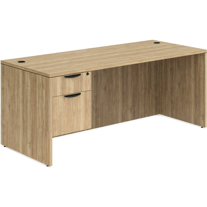 Classic 30x71" single BF Ped desk Aspen