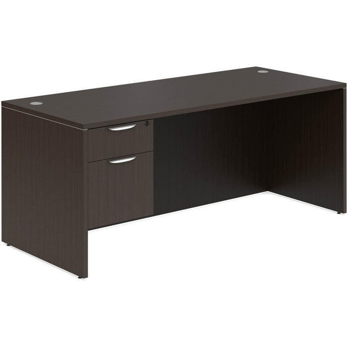 Classic 36x71" single BF Ped desk ESP
