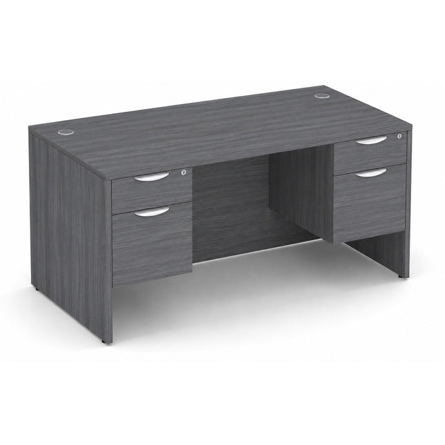 Classic 30x60" double BF Ped desk CG