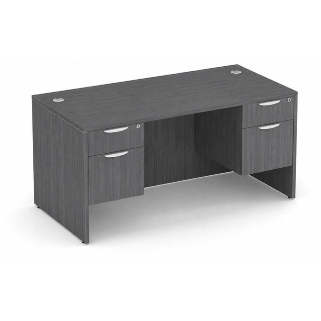 Classic 30x66" double BF Ped desk CG