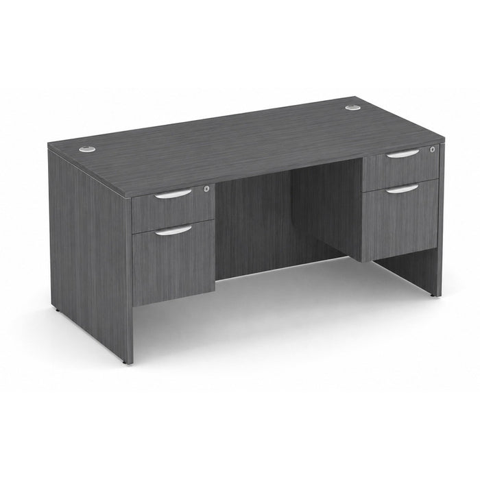 Classic 30x66" double BF Ped desk CG
