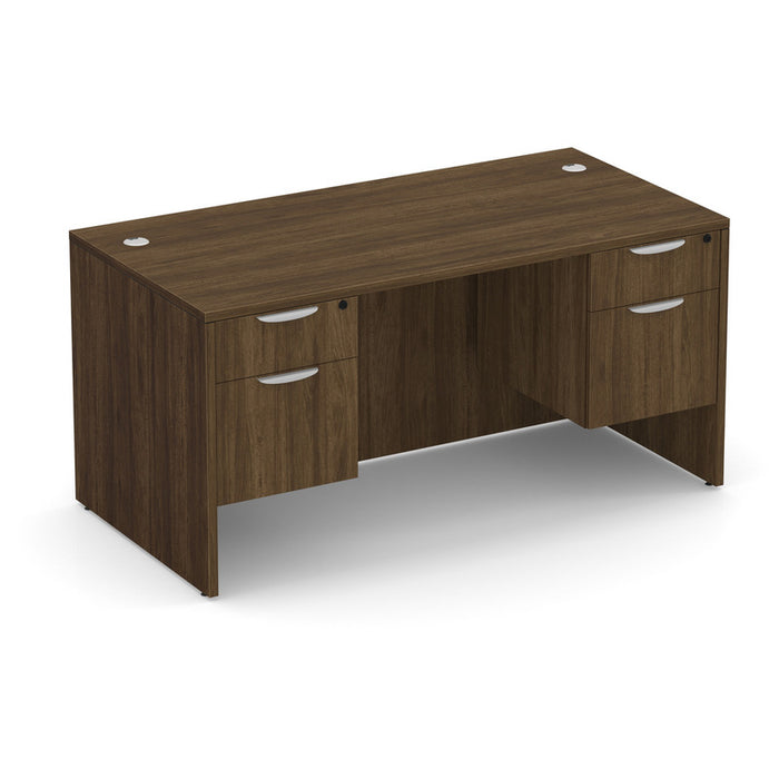 Classic 30x66" double BF Ped desk MWN