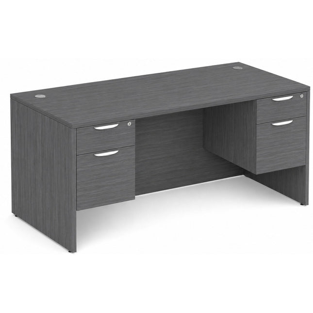 Classic 30x71" double BF Ped desk CG
