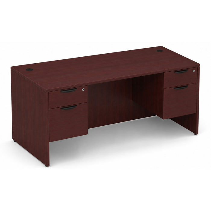 Classic 30x71" double BF Ped desk MAH