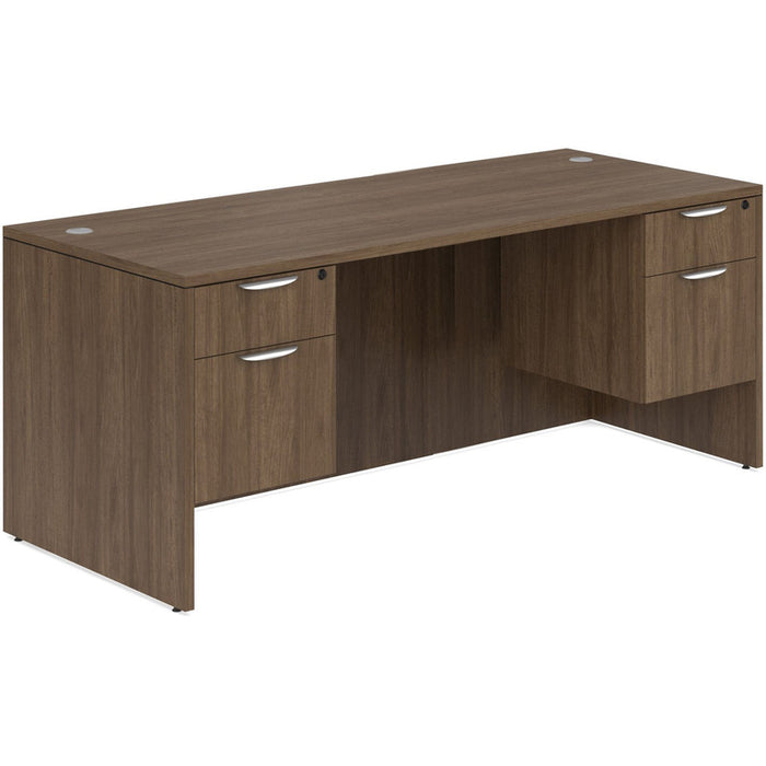 Classic 30x71" double BF Ped desk MWN
