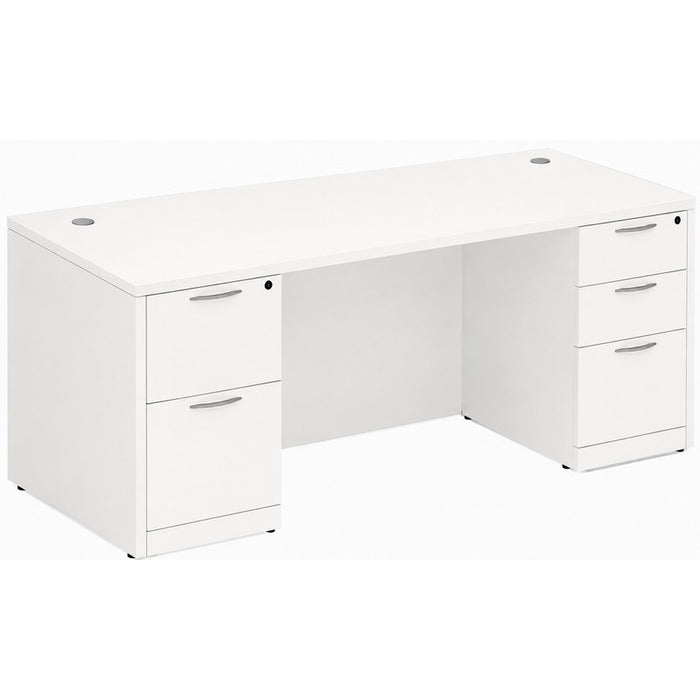 Classic 30x71" BBF/FF Ped desk WHT