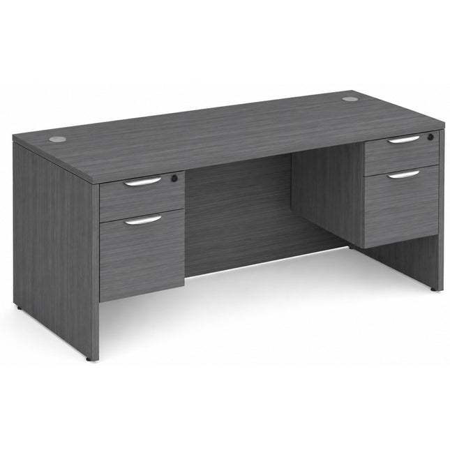 Classic 36x71" double BF Ped desk CG